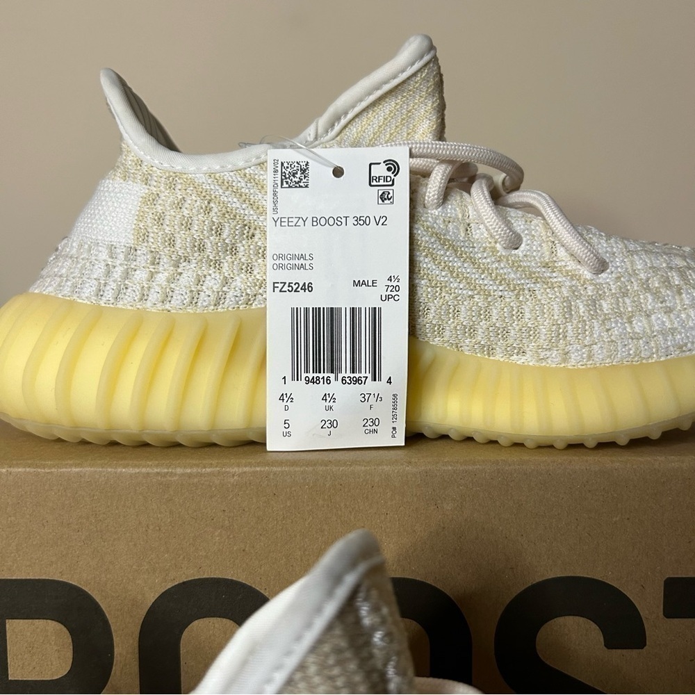 Yeezy | Adidas Yeezy Boost 350 V2 Natural (5M/6W) - Picture 12 of 16